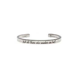 Whitney Howard Designs: WHD CUFF - NOT ALL THOSE WHO WANDER ARE LOST