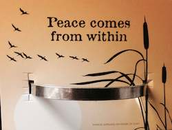 Whitney Howard Designs: WHD CUFF - PEACE COMES FROM WITHIN