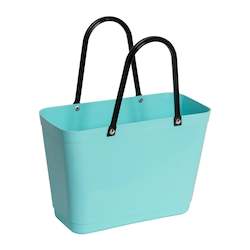 Eco: Small Aqua Hinza Bag - Green Plastic