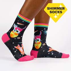 Women: Space Cats - Women's Crew Socks - Sock It To Me