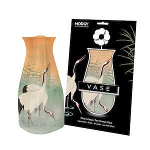 Modgy 1: Ohara Koson Two Cranes  - Modgy Expandable Vase