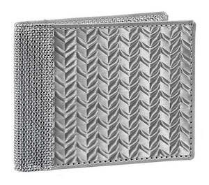 Stewart Stand 1: Herringbone - Steel Billfold Wallet