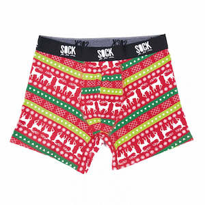 Sitm Underwear: Xlarge Tacky Holiday Sweater - Men's Boxers - Sock It To Me