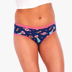Sitm Underwear: Glazed Galaxy - Large Women's Hipster Knickers - Sock It To Me