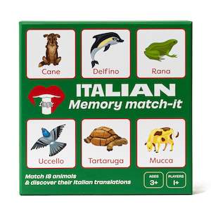 Lingo: Lingo Italian Animals Memory Match-It Game