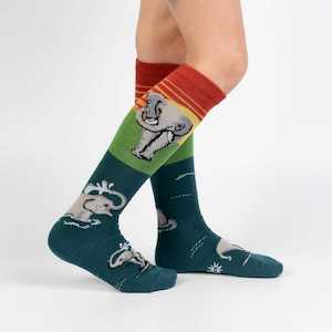 Sale Items: Make a Splash - Youth Knee High Socks Ages 7-10 - Sock It To Me