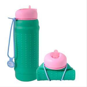 Sale Items: Green/Pink Rolla Bottle - Collapsible Water Bottle