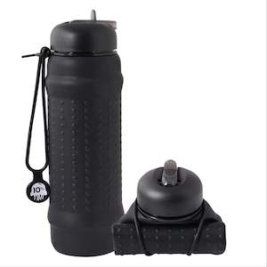 Black/Black Rolla Bottle - Collapsible Water Bottle
