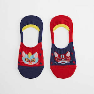 Sock It To Me 1: Gato Libre - No Show Socks - Sock It To Me