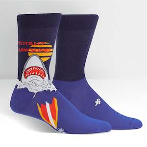 Men: Totally Jawsome! - Men's Crew Socks - Sock It To Me