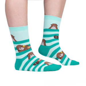 Products: My Otter Foot - Women's Crew Socks - Sock It To Me