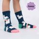 Llam-where Over The Rainbow - Junior Crew Socks Ages 7-10 - Sock It To Me