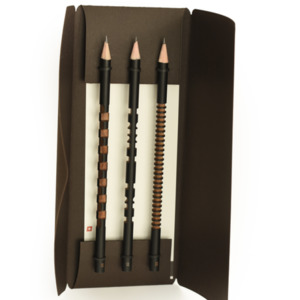 Tat Tat: Tät-Tat - 3 Piece Pencil Set (Brown)