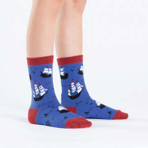 Sock It To Me 1: Ship Shape - Youth Crew Socks (Ages 3-6) - Sock It To Me