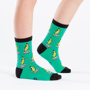 Sock It To Me 1: Peeling Out - Junior Crew Socks Ages (7-10) - Sock It To Me