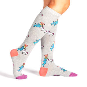 Sock It To Me 1: Great Horns Think Alike - Women's Knee High Socks - Sock It To Me