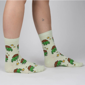Sock It To Me 1: Yee Frog! - Women's Crew Socks - Sock It To Me