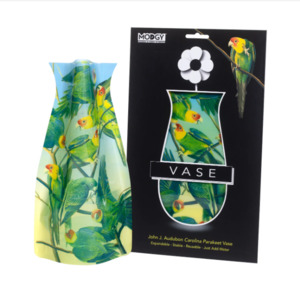 Modgy 1: John J. Audubon Carolina Parakeets - Modgy Expandable Vase