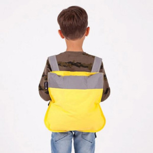 Notabag 1: Notabag Bag/Backpack Kids 'Yellow' Reflective Strap