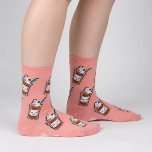 Cat-puccino - Women's Crew Socks - Sock It To Me