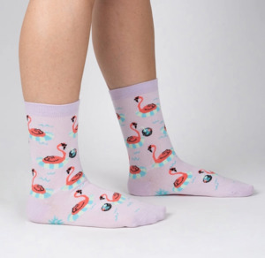 Party Like a Flock Star - Women's Crew Socks - Sock It To Me