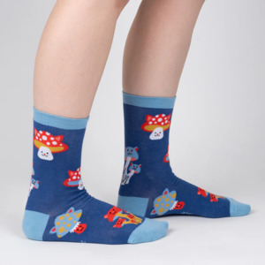 Mushroom Cats - Women's Crew Socks - Sock It To Me