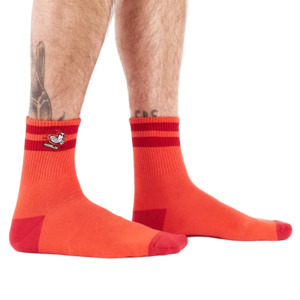 Products: Rad Chicken - Quarter Crew Socks - Sock It To Me