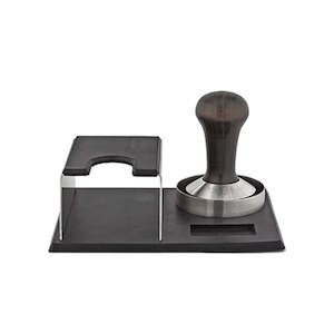 Tamping Equipment: Motta Tamping Kit Stainless Steel and Black