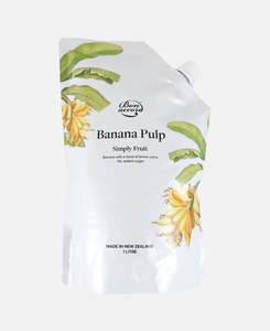 Fruit Pulps: Bon Accord Real Fruit Pulp 1L - Banana