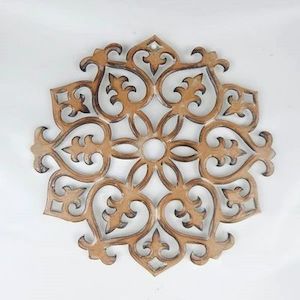 Products: Carved Circle Mandala Brown