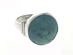 Rings: Turquoise Sterling Silver Ring