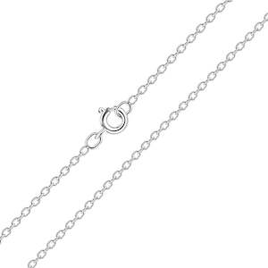 Necklaces: Silver Cable  50cm Chain