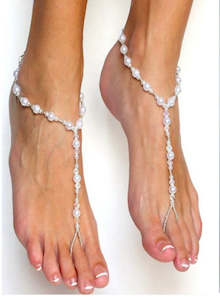 Fashion Jewelry: Foot Beaded  Sandal