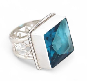Rings: Blue Topaz Sterling Silver Ring
