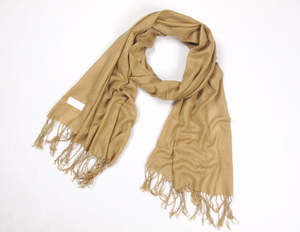 Accessories: Pasmina Tan Scarf