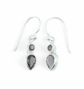 Earrings: Smoky Quartz Sterling Silver Earrings