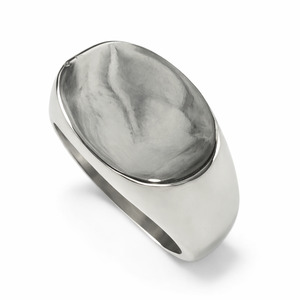 Rings: Plain Signet Sterling Silver Ring