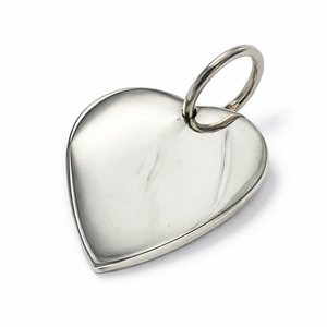 Pendants: Heart Sterling Silver Pendant - Handcrafted Love Symbol Charm