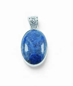 Pendants: Lapis Lazuli Sterling Silver Pendant