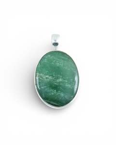 Pendants: Aventurine Sterling Silver Pendant