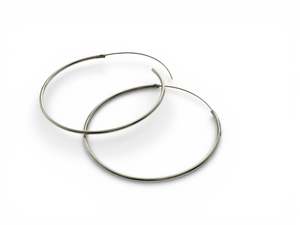 Hoops 1mm/51mm Sterling Silver Earring