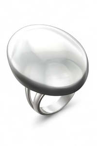Domed Sterling Silver Ring