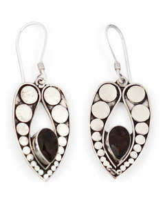 Smoky Topaz Sterling Silver Earrings