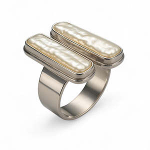 Rings: Pearl Sterling Silver Ring