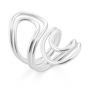 Wired Double Lassoo Sterling Silver Ring