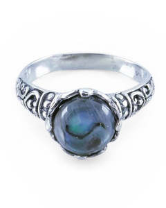 Rings: Pāua Sterling Silver Ring