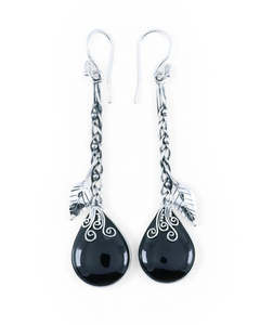 Onyx Sterling Silver Earrings