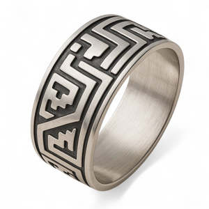 Rings: Oxidised Greek Sterling Silver Band