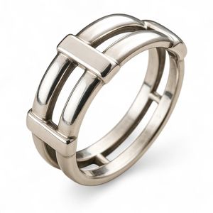 Rings: Horizontal Sterling Silver Bar Ring