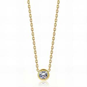 Necklace, 18K Gold Plated Steel